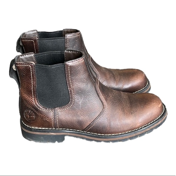 Timberland Other - Timberland Men's 9706A Larchmont Chelsea Boot Brown Leather Size 8